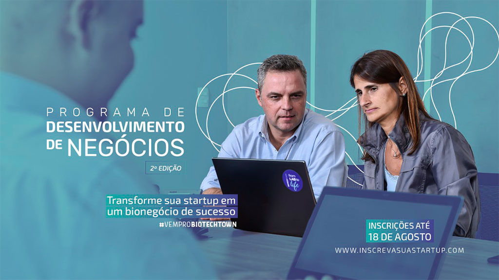 BiotechTown abre inscri&ccedil;&otilde;es para a 2&ordf; edi&ccedil;&atilde;o do seu Programa de Desenvolvimento de Neg&oacute;cios, que impulsiona o crescimento de startups e realiza investimentos de R$ 150 mil por empresa. Inscri&ccedil;&otilde;es at&eacute; o dia 18 de agosto
