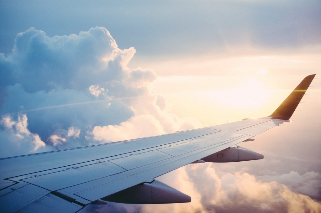 Os avi&otilde;es representam cerca de 2% das emiss&otilde;es mundiais de CO2.Foto:Pixabay.