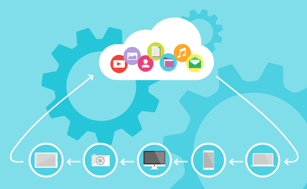 ilustra&ccedil;&atilde;o: cloud computing pixabay