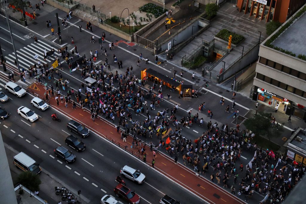 nptas econômicas Protesto contra os cortes nas bolsas estudantis. Avenida Paulista, SP. 08 de dezembro de 2022. Foto: Roberto Parizotti