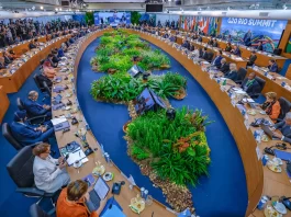 encontro do g20 mesa de reuniao do evento, no rio de janeiro